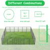 40in Outdoor Fence Heavy Duty Dog Pens 24 Panels Temporary Pet Playpen with Doors