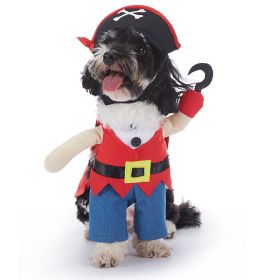 Pet Supplies Universal Clothes Bat (Option: PF96 Red Pirate-S)