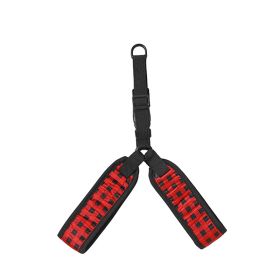 Pet Traction Chest Strap Large, Medium And Small Dogs Hand Holding Rope (Option: Red And Black Plaid-S)