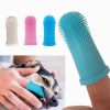 Dog Super Soft Pet Finger Toothbrush Teeth Cleaning Silicone Tooth Brush Tool Dog Cat Cleaning