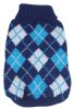 Argyle Style Ribbed Fashion Pet Sweater