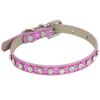 Super Shining Diamond Rhinestone Cat Collar Puppy Baby Dog Cat Collar Leather Strap Kitten Accessories Adjustable Puppy Collar