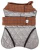 Touchdog 2-In-1 Windowpane Plaided Dog Jacket With Matching Reversible Dog Mat