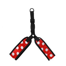 Pet Traction Chest Strap Large, Medium And Small Dogs Hand Holding Rope (Option: Red White Dot-L)