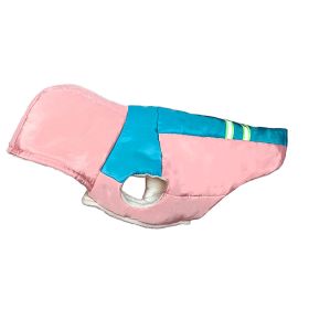 Thickened Cotton Hooded Dog Clothes Warm (Option: Pink-XL)