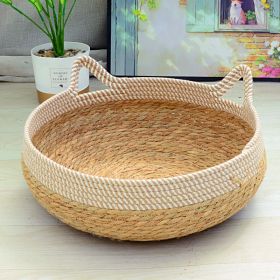 Cat Nest Summer Cool Rattan Cat Scratch Board (Option: 01-M)