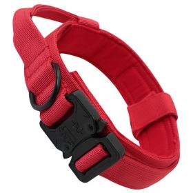 Fashion Personalized Tactical Dog Collar (Option: Red-L)