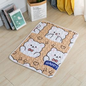 Dog Mat For Sleep Cotton Non-slip (Option: Soft And Adorable Bear-50cmx40cm)