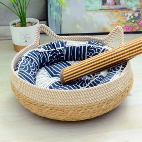 Cat Nest Summer Cool Rattan Cat Scratch Board (Option: 05-M)