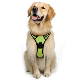 Dog Hand Holding Rope Reflective Vest (Option: Green-M)