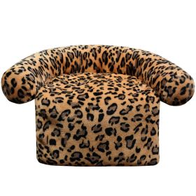 Pet Supplies Plush Kennel Sofa Blanket (Option: Orange Leopard-60x80cm780G)